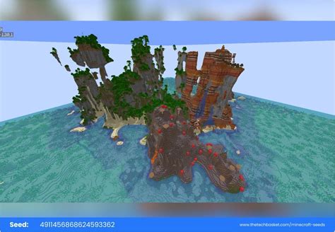 Best Seeds for Minecraft Island Java Modded 的图像结果