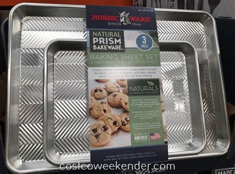 Nordic Ware Natural Prism Baking Sheet Set (3 piece) | Costco Weekender