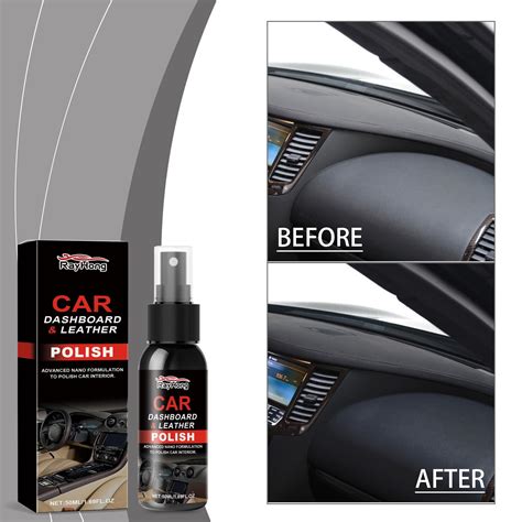 HOZVOMI Car Interior Cleaner & Polisher - Leather Seat Care, Dashboard Restoration, Non-Toxic ...