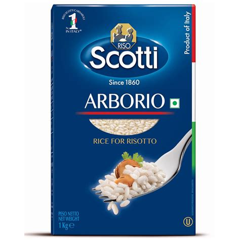 Riso Scotti Arborio Rice for Risotto, Product of Italy, Vacuum Packed ...
