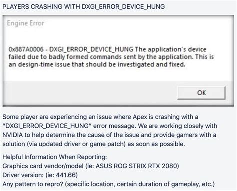 Dxgi Error Device Hung Fix 的图像结果