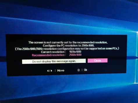 Image result for Not Set to Recommended Resolution Message