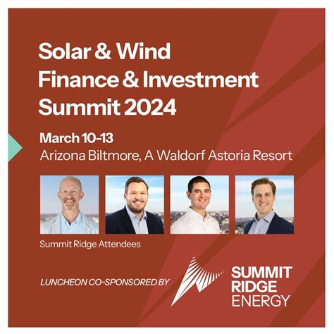 #summitridgeenergy #renewableenergy #finance #investment #solarwind24 # ...