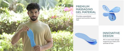 GELRIDE FeatherLite Gel Insoles Pair for Walking, Running, Sports ...