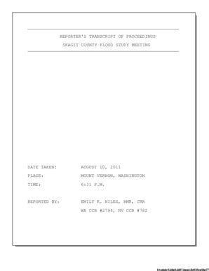 Fillable Online 2011-08-10 Court Reporter Transcript of Corps ...