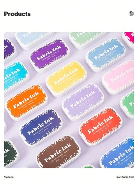 Youlepu Fabric Stamp Pads, Stamp Companion, DIY Stamp Pad, Rubber Stamp ...