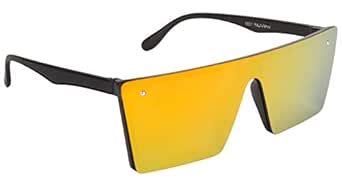 Buy NuVew® Unilens Singles Mirrored Rim-Less Rectangular Unisex ...