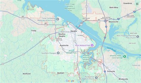 Image result for Decatur Alabama Topograpical Map