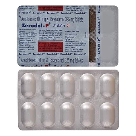 Zerodol P - Blister Pack of 10 Tablets : Amazon.in: Health & Personal Care