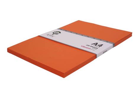 Artrex A4 Color Paper Vibrant Saffron 80 GSM (Pack of 100 Sheets ...
