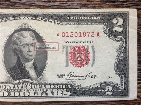 1953 $2 Red Seal Legal Tender Star Note