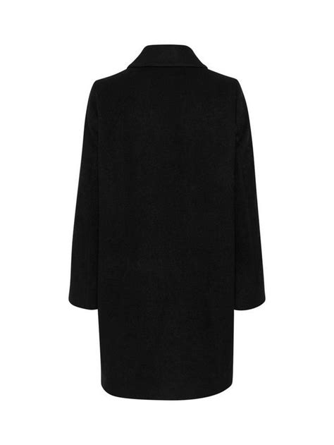 Part Two Lilah Buttons Collar Coat, Black