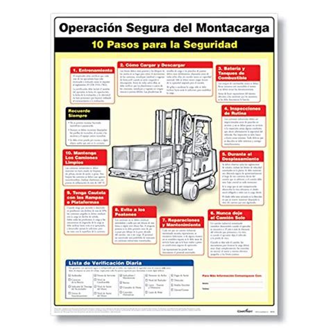 ComplyRight Forklift Safety Poster Spanish (W1716) : Amazon.in: Home ...