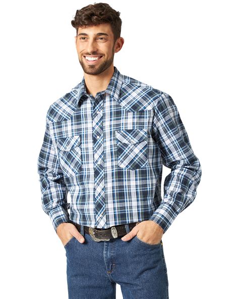 Pearl Snap Plaid Shirts