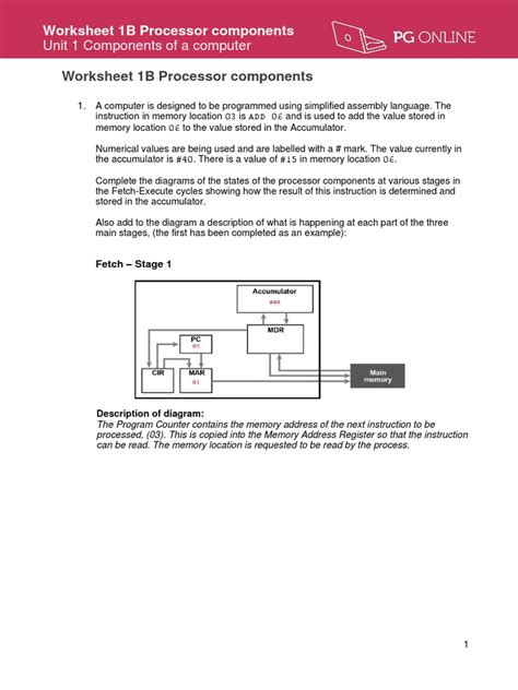 Computer Parts Worksheet 的图像结果