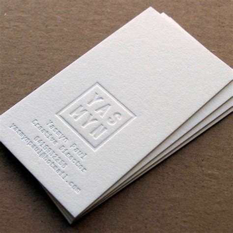 Embossed Logo Calling Card 的图像结果
