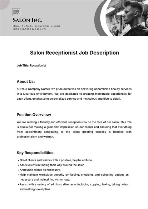 Image result for Job Description Form Template