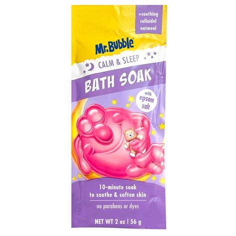 Mr. Bubble Calm & Sleep Bath Soak with Epsom Salt and Colloidal Oatmeal ...
