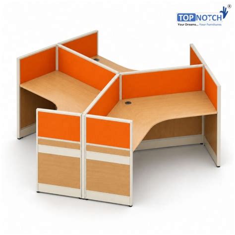 Topnotch 3-Seater Y-Shaped Modular Workstation – 60mm Aluminium Panel ...