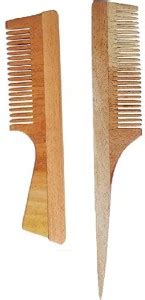 Onehut Neem Wooden Comb Wide Tooth for Hair Growth,Anti-Dandruff Comb ...
