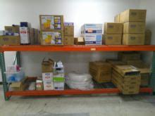 Used Pallet Rack, Safety Glasses, Broom, Rack, Mop, Gloves for sale ...