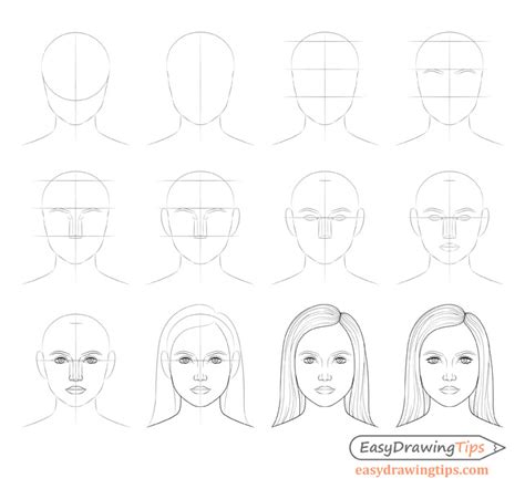 Image result for Human Face Drawing Tutorial