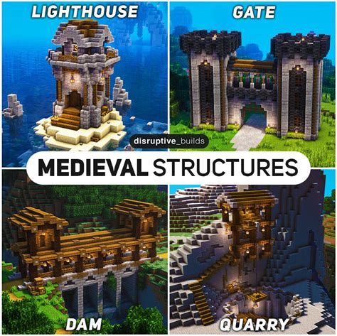 Image result for Minecraft Mideval Structure