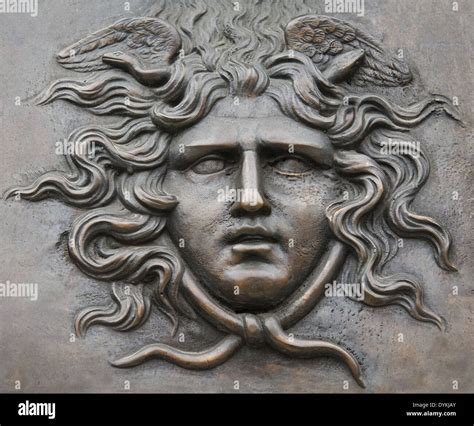 Head of medusa in bronze Stock Photo - Alamy