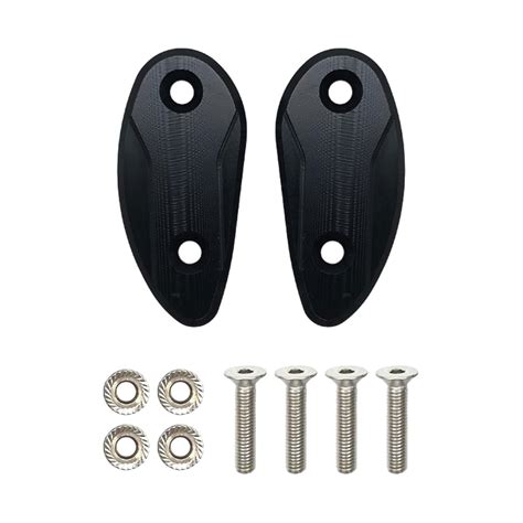 ATORSE 2 Pieces Motorcycle Mirror Block Off Plates Durable for H.O.N.D ...