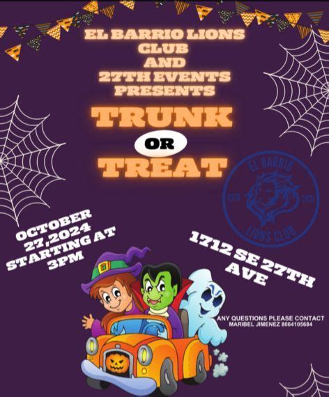 El Barrio Lions Club Trunk or Treat, 1712 SE 27TH Amarillo, TX, 27 ...
