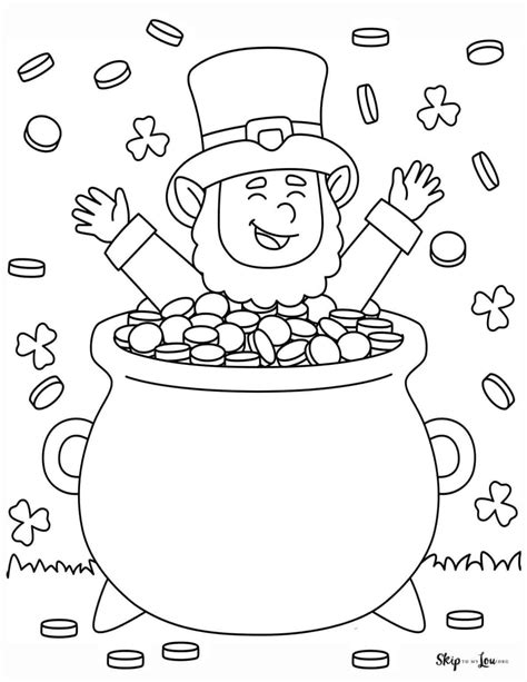 Leprechaun Printable Coloring Pages - Printable Sight Words List