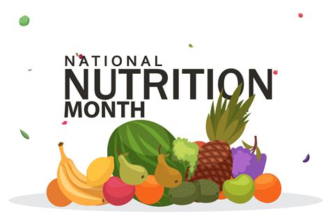 International nutrition week day with fruit and vegetable 18813788 ...
