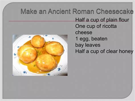 Ancient roman recipes1 | PPT