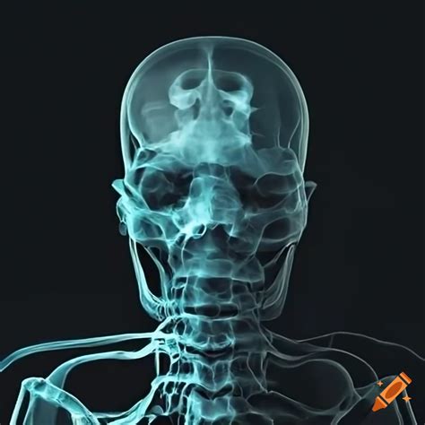 Illustration of x-ray vision on Craiyon