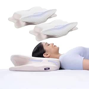 Frido Cervical Butterfly Pillow | Orthopedic Memory Foam Pillow for ...