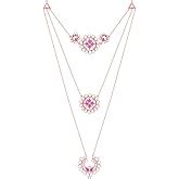 GIVA 925 Silver Rose Gold Classic Heart Pendant with Link Chain | Gifts ...