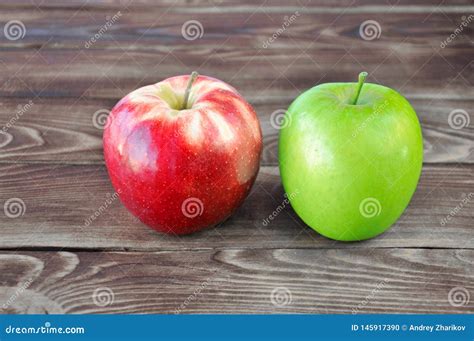 Two apples green and red stock photo. Image of diet - 145917390