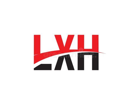 LXH Letter Initial Logo Design Stock Vector - Illustration of element ...