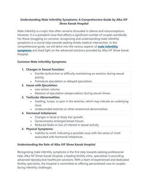 PPT - Male Infertility Symptoms PowerPoint Presentation, free download - ID:12828193