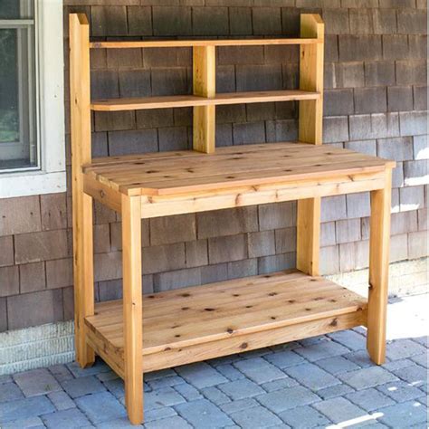DIY Potting Bench Plans Wood Potting Outdoor Table Plans - Etsy