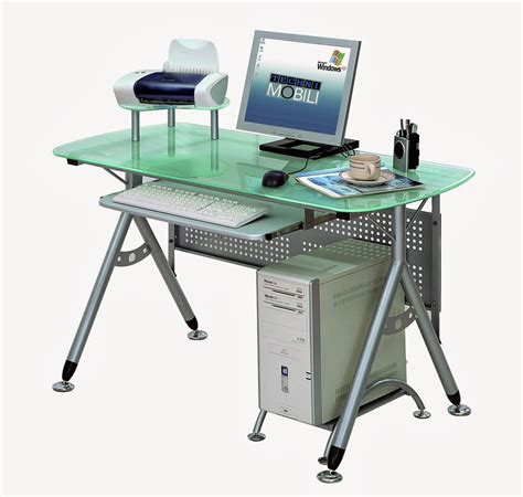 Small Glass Computer Desk 的图像结果