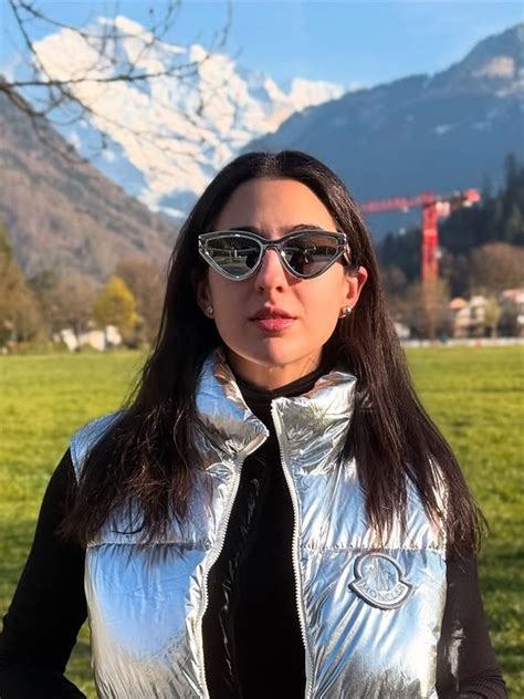 Sara Ali Khan packed puffers and pops of colour for the Swiss slopes ...