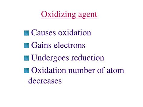 Image result for Oxidizing Agent Reactions