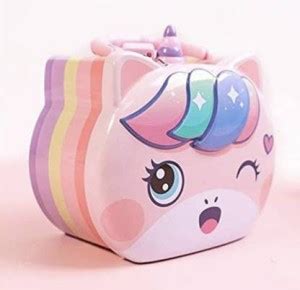 fastgear Kitty Print Metal Coin Bank Money Saving Box for Kids with ...