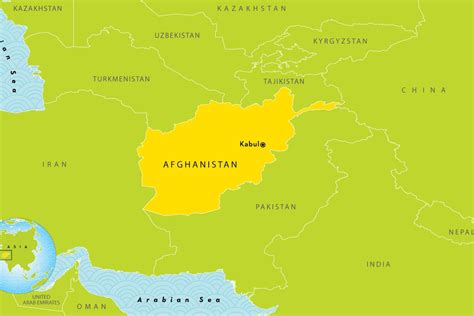 Kabul India Map