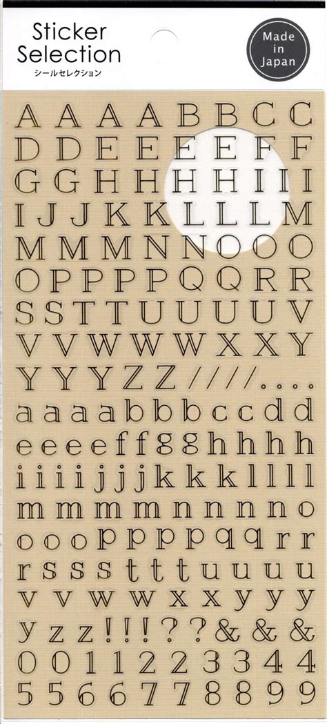 Alphabet Stickers - ABC Stickers - Letter Stickers - Etsy