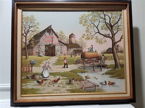 C. Carson - Signed Painting - Original Framed Oil On Canvas - 29 x 24 1 ...