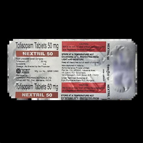 Buy NEXTRIL 50MG TABLET 10'S at Best Price | Medkart