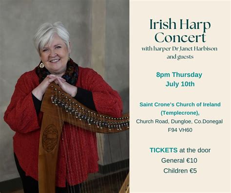Irish Harp Concert with Dr Janet Harbison and guests, Church of Ireland ...