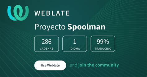 Spoolman - Spanish @ Hosted Weblate